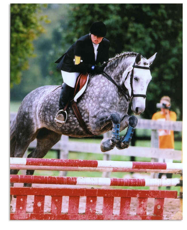 Victoria Overholser of Ten Oaks Farm, Lenoir City, Tennessee jumps Serafina PCF